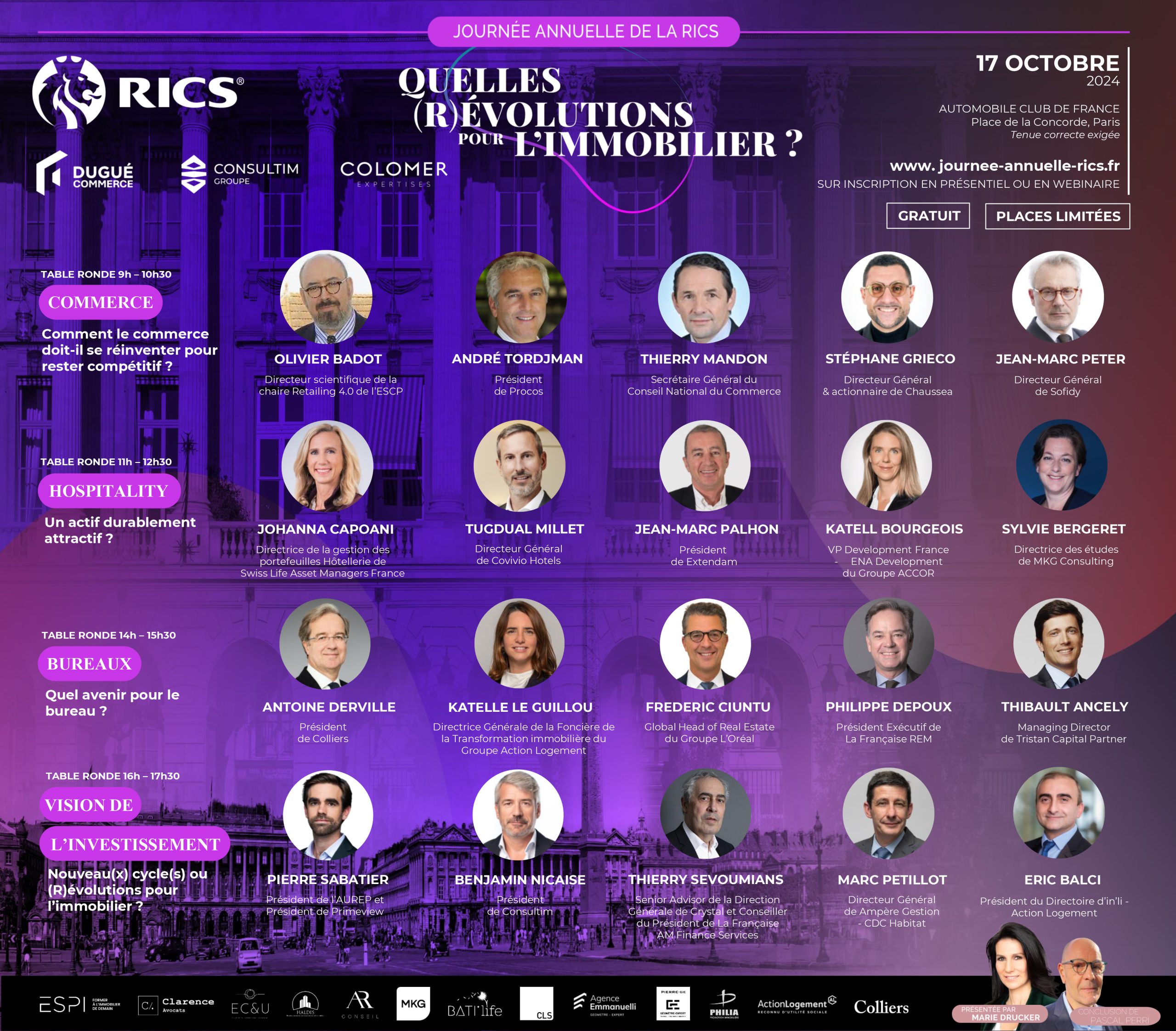 Quelles (R)évolutions pour l’immobilier ?  Jean-Marc Palhon, Président d’EXTENDAM, aura le plaisir d’intervenir lors de la table ronde consacrée à l’hospitality aux côtés de : ▸ Sylvie Bergeret, Directrice des Études MKG Consulting ▸Johanna Capoani, Directrice de la gestion de portefeuilles Hôtellerie de Swiss Life Asset Managers France ▸ Tugdual Millet, Directeur Général de Covivio ▸ Katell Bourgeois, VP Development France Accor Nous vous donnons…